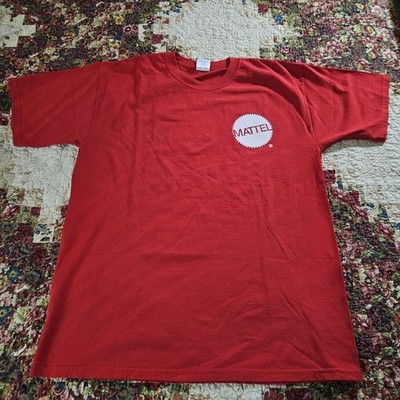 Mattel Players Vintage Unisex T Shirt Red Lg Nice 