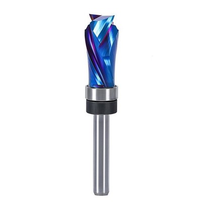 Flush Trim Router Bit for Chipboard Work w/ Spiral Compression Cutter Up Down