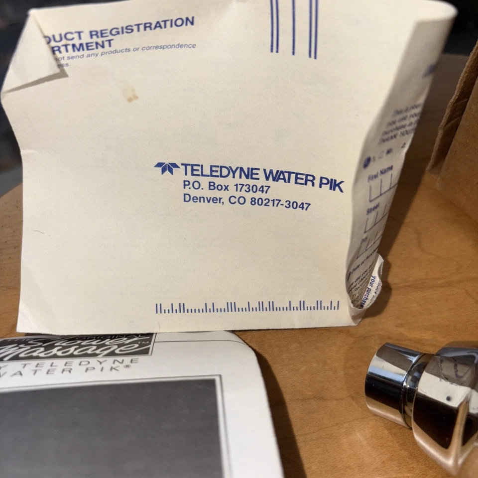 Teledyne Water Pik Ducha Masaje Montado en la Pared Cabezal de Ducha SM-2U Nuevo Nuevo de Colección Foto 4 de 4