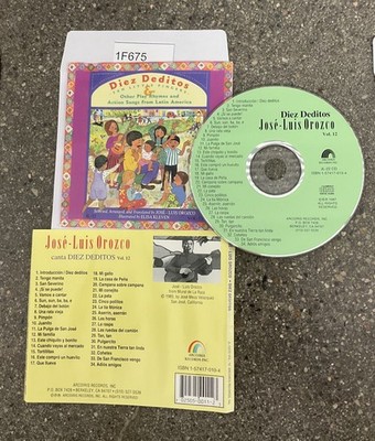 Diez Deditos by José-Luis Orozco (CD, Oct-2003, Arcoiris Records) No Case #1F675