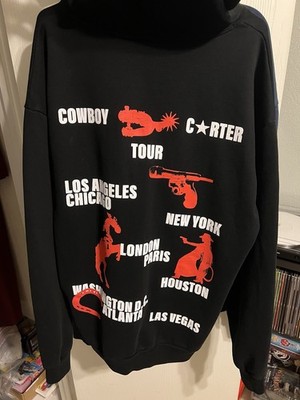 Cowboy Carter Tour Zip Up Jacket 2XL Black Zipup