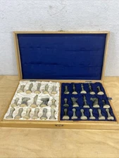 Folding Chess Board With Solid Plastic Chess Pieces Set 2.5” King 14 x 14 board