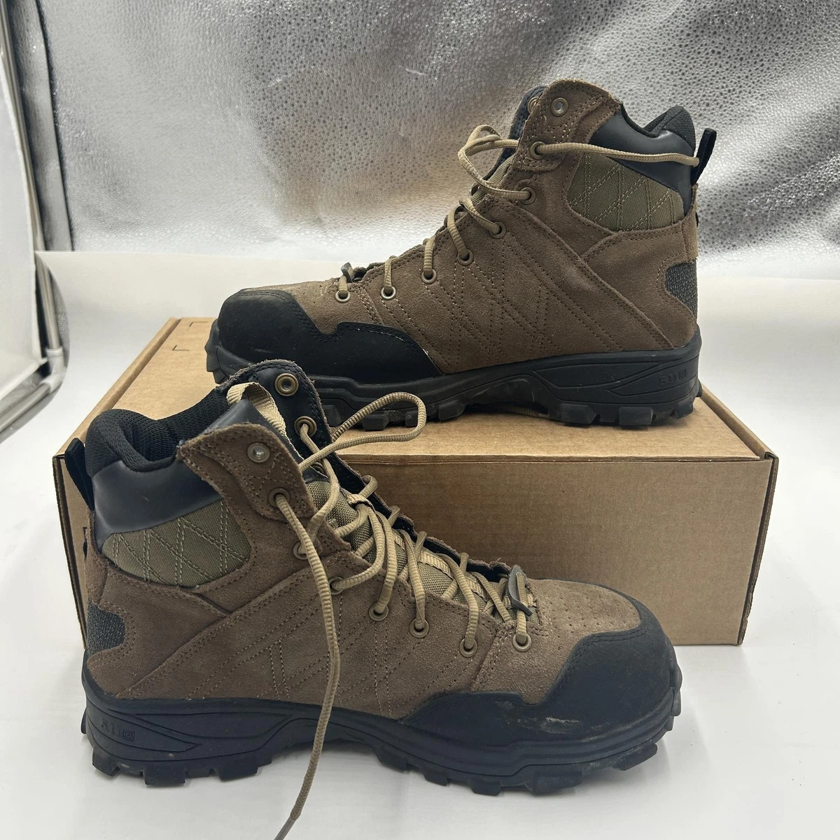 5.11 Tactical 12379 Cable Hiker Carbon Tac CST Dark Coyote Men\'s Boots Size 8.5 5.11 Tactical Workwear Lace Up Boots for Men for Sale | Shop  main image 4