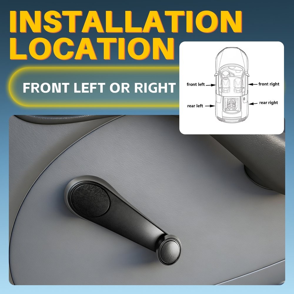 2X Window Crank Handle Front Driver & Passenger For 1992-1995 Jeep Wrangler YJ thumbnail 7