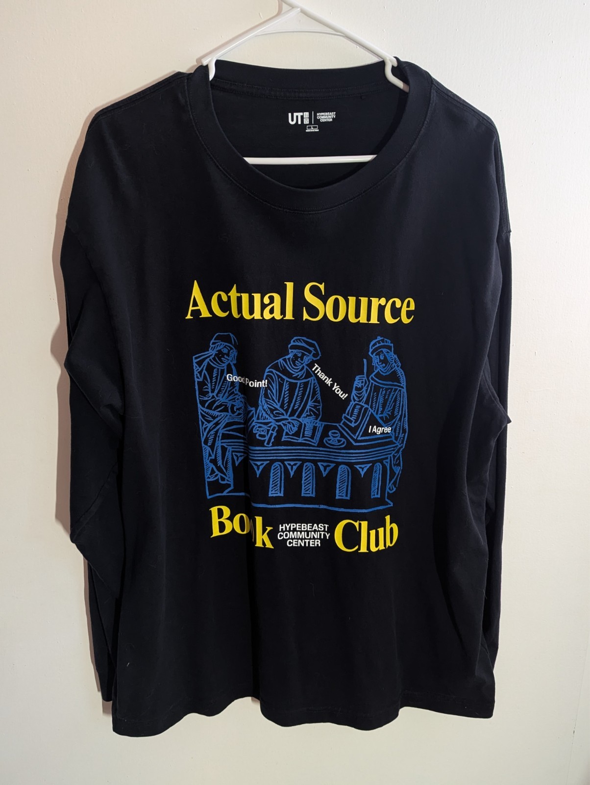Actual Source Book Club x Uniqlo x Hybebeast Long Sleeve Large (Pre Worn)