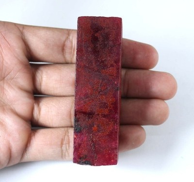 AGI Certified 414.90 Ct Natural Red Ruby Gems Slice Rough T36875 Black Friday