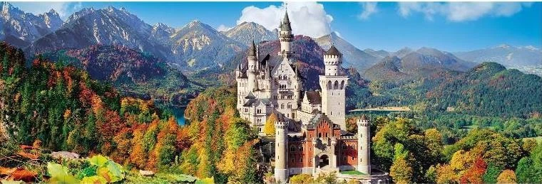 PUZZLE EDIFICI CLEMENTONI CASTELLI E PALAZZI CASTELLO DI NEUSCHWANSTEIN 1000 PZ - Immagine 2 di 2