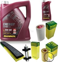 MANN-FILTER Inspektionspaket Mannol 6L Energy Combi Ll 5W-30 FüR Bmw 3Er