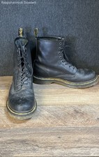 Dr. Martens 1460 Black Smooth Leather 8-Eye Boots Women's Size 10