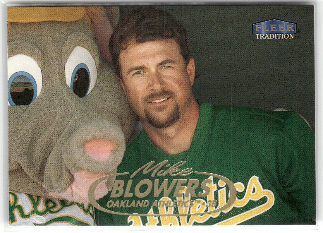 1998 FLEER TRADITION MIKE BLOWERS OAKLAND ATHLETICS #445