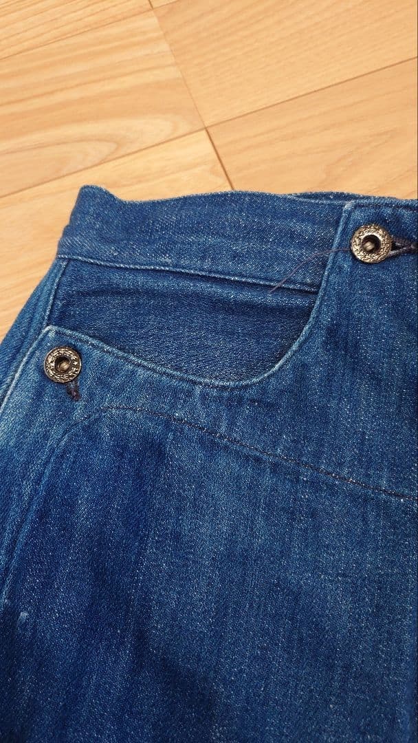 Good Atmosphere Cinch Back Laurel Button Denim Pa… - image 5