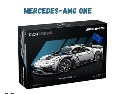 NISB Licensed Mercedes-AMG ONE, Technic Race Car with RC, LED lights