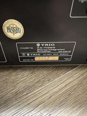 トリオ　KA7100d Trio Kenwood KA-7100D DC Stereo Integrated Amplifier Tested