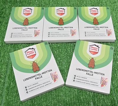 2,88 /Stück) 5x2  NEXA LOTTE Lebensmittel Motten Klebefalle Pheromon Versand 0 