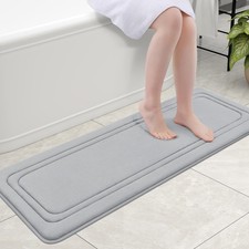 Grandaily Memory Foam Bath Mat Rug 47x17, Ultra Soft, Non-Slip and Absorbent Bat