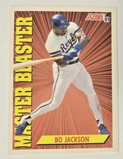 Bo Jackson 1991 Score #692 Master Blaster MLB Baseball Insert Card Royals