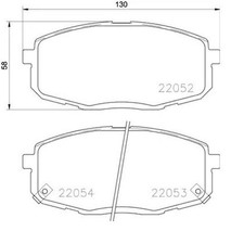 BREMBO Bremsbeläge Satz Vorne für HYUNDAI Kona (OS) für KIA SOUL II (PS) P 30
