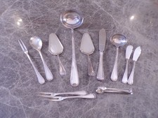 Wilkens Perlstab Satz 12 Vorleger Vorlegeteile Silber 90er TOP!