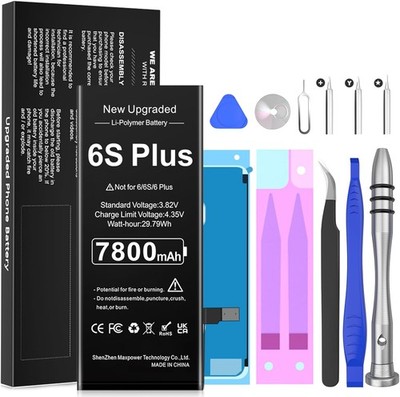 Battery for iPhone 6S Plus Replacement 7800mAh 2025 New Version Li Polymer