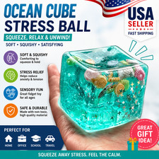 Nice Cube Stress Ball Soft Squeeze Fidget Toy Sensory Anxiety Relief Desk Toy