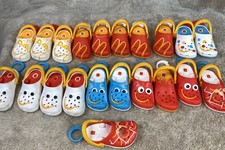 McDonalds Crocs Clips Keychain Happy Meal Toys 2024 Lot Of 21