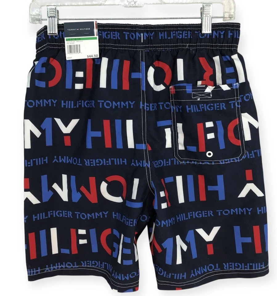 Nuovi costumi da bagno Tommy Hilfiger Big Boys stampa stencil scegli taglia prezzo al dettaglio consigliato: $ 44,50 - Immagine 2 di 4