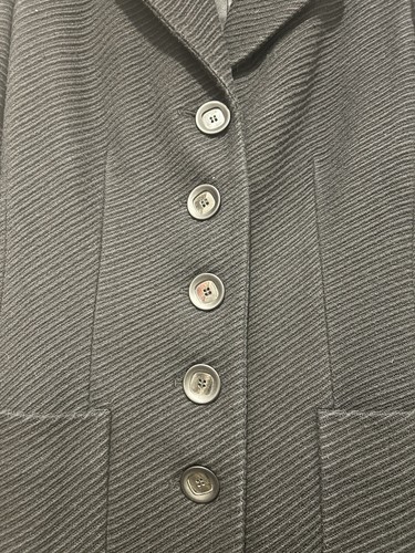 Vintage Banana Republic Women’s Wool Cotton Blend Black Coat Overcoat Size XS - Picture 3 of 7