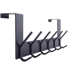 Over The Door Hooks Door Hanger,Over The Door Towel Rack with 6 Hooks for Han...