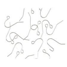 200 Pcs 316 Stainless Steel Simple Earring Fish Hook Ear Wire French Hook 10X20m