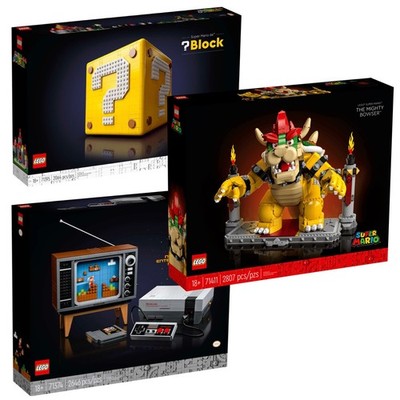    ULTIMATE LEGO SUPER MARIO KONVOLUT: 71411 Bowser + 71374 NES + 71395 Block