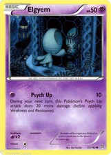 Elgyem 73/162 : Common Mint/Near Mint Pokemon Card : XY08: BREAKthrough
