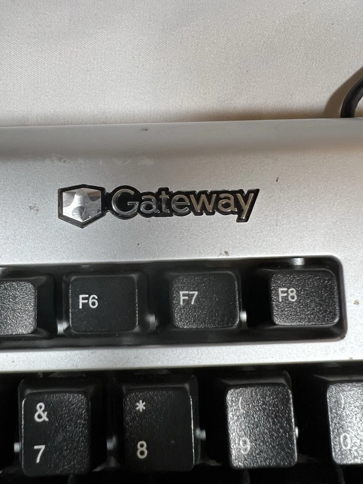 Teclado con cable multimedia Gateway 2000 vintage KB-0532 PS/2 teclado negro Foto 2 de 4