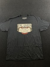 Eric Church Shirt Mens 2XL Gray Church Choir MMXVIII Skull Wings Graphic Tee
