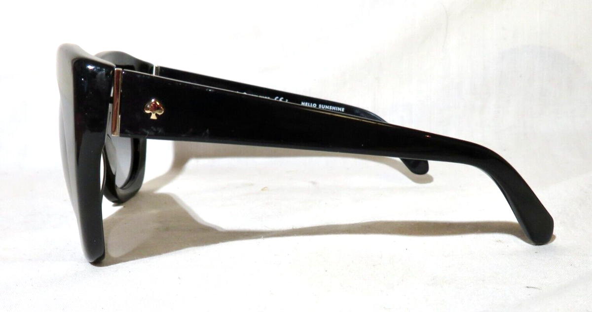 Kate Spade New York Narelle Oversized Cat Eye Sunglases 51-22 Kate Spade Narelle Sunglasses Frames 51-22-135 Black plastic  main image 2