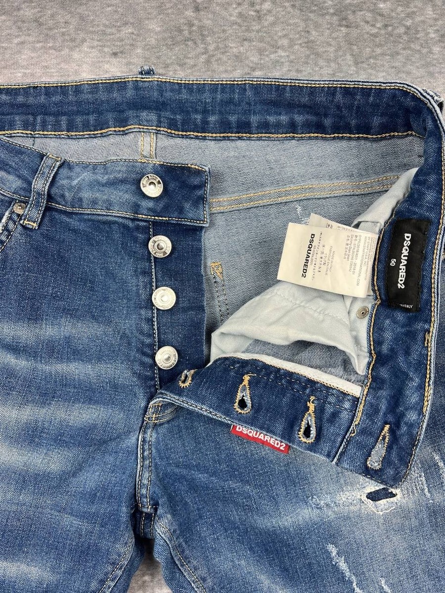 パンツ DSQUARED Slim jean 50 Dsquared2 95:20 Slim Jean Men's Size 50 Stretch Cotton Black