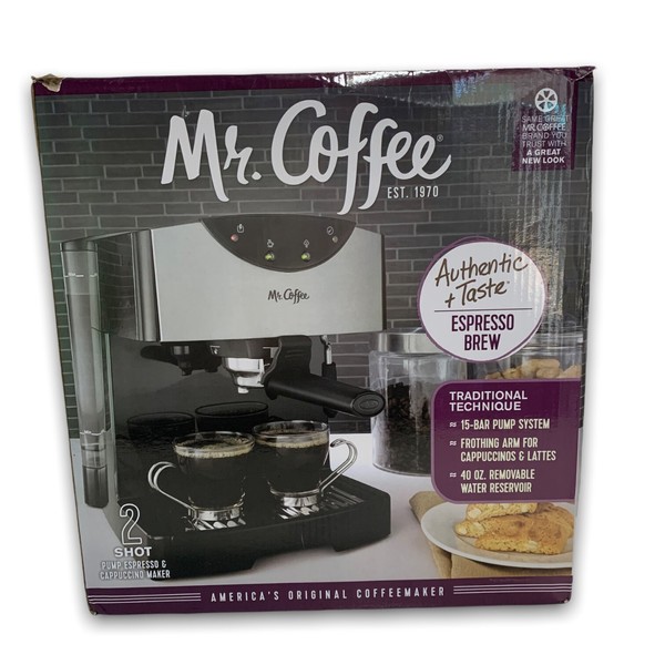 Mr. Coffee Automatic Dual Shot Espresso Cappuccino Maker System ECMP50 Photo Related