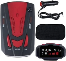 Radar Detector Policia Laser Voz Alerta Alarma De La Velocidad Coche Seguro RED