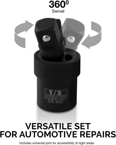 00256A 1/2-Inch Drive Impact Extension Bar and Adapter Set, 5-Piece | Includes 5 - Picture 3 of 6