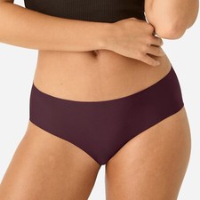 BOMBAS AllSpice No Show Hipster Panty XL Dark Plum Open Package 