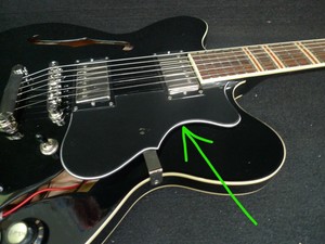 Hofner Verythin Guitar Pickguard For Contempory Series Hct Vth Black White Black Ebay