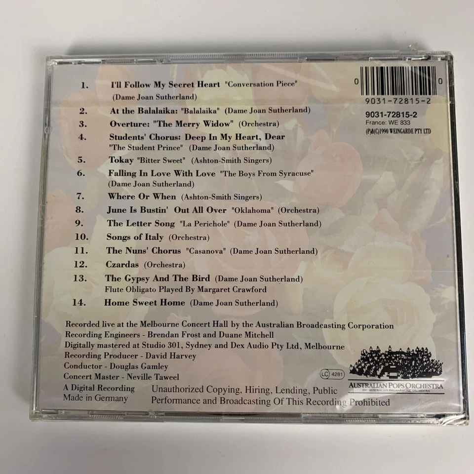 An Evening To Remember de Joan Sutherland con Aust Pops Orch (CD 1990) precintado Foto 2 de 4