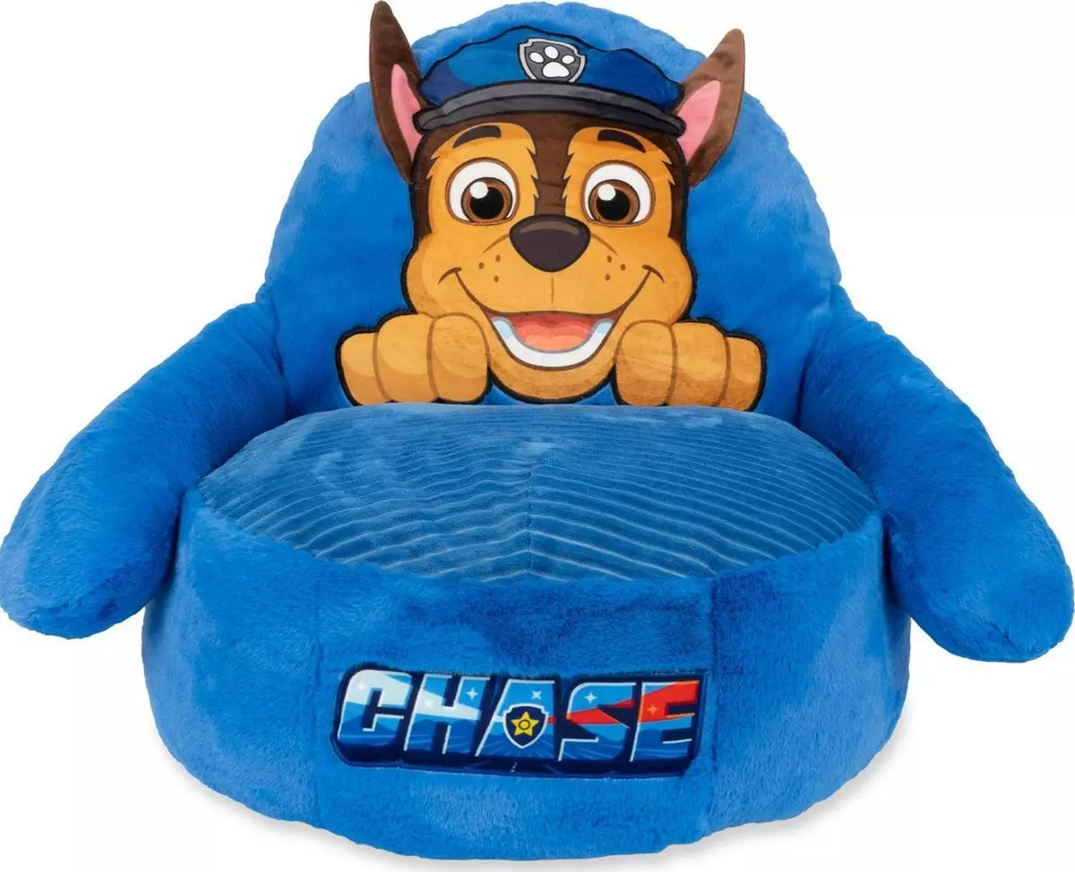 Paw Patrol Plush Chair Chase Blue Children s Seat Armchair Plush Seat