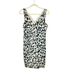 Ann Taylor Sleeveless Surplice Neckline Leopard Print Dress Size 10 NWT Wrap
