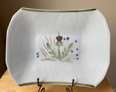 BUCHAN THISTLEWARE 14'' Rectangular Serving Platter - Scotland - EUC