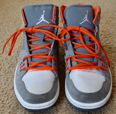 Size Jordan Flight Cool Grey Orange Mens Excellent Condition - Main Image