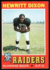 1971 Topps Hewritt Dixon #95 Oakland Raiders L2