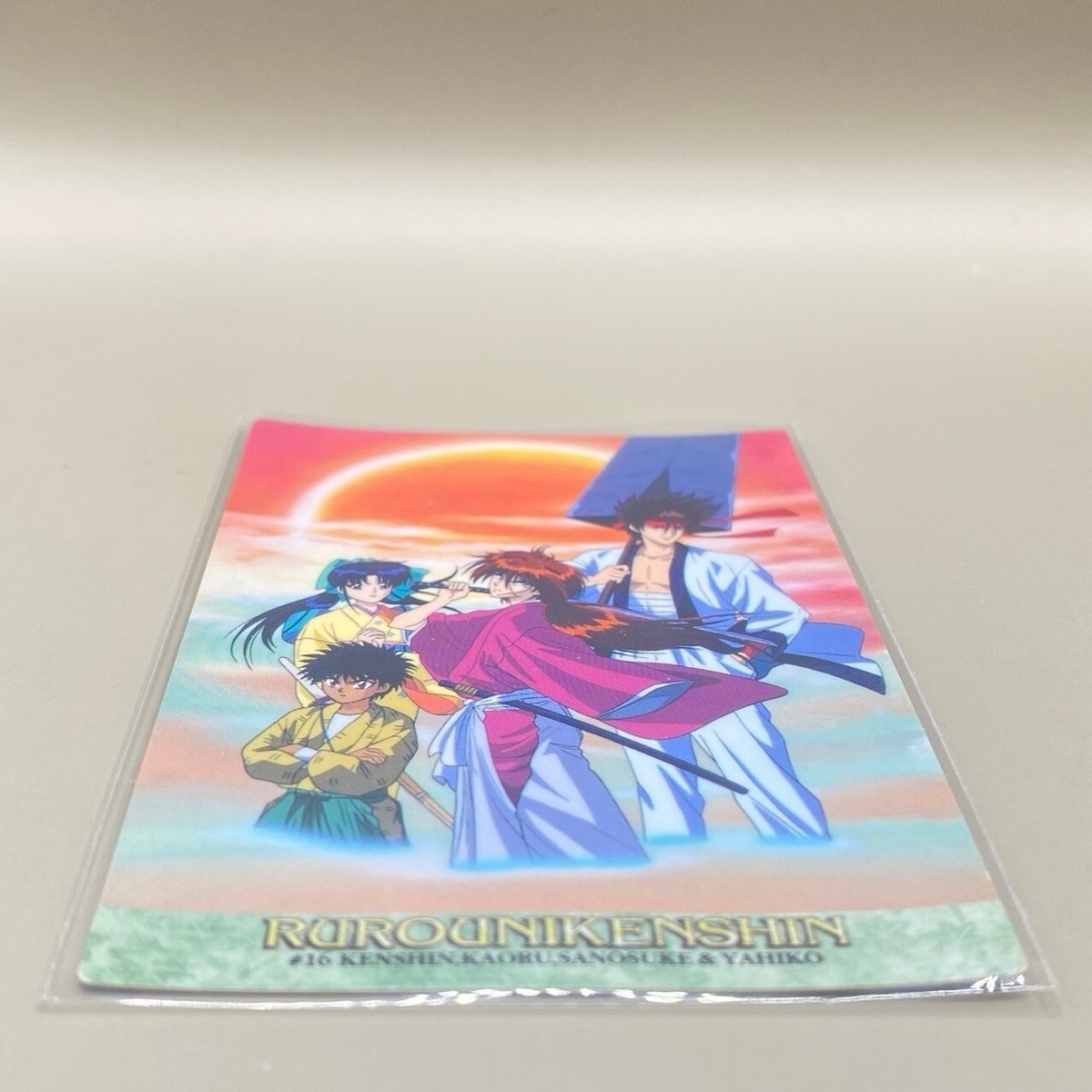 First Edition Rurouni Kenshin Kaoru Sanosuke Yahiko Carddass
