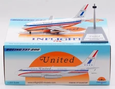 INFLIGHT200 UNITED AIRLINES BOEING B737-222 1:200 IF732UA0724P IN STOCK