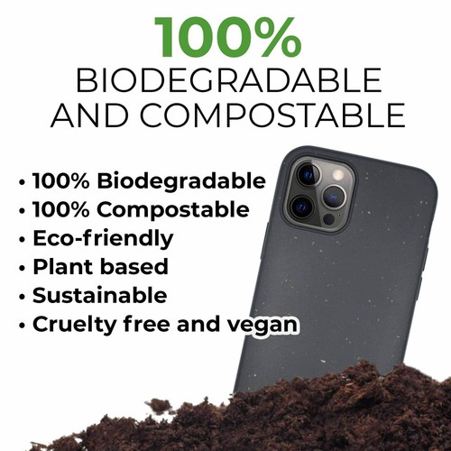 Black Biodegradable iPhone Case – Custom Eco Phone Cover - Picture 2 of 60