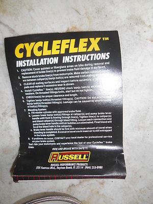はな Cycleflex Kawasaki Steel Braided Front Brake Hose 98-01 ZX9